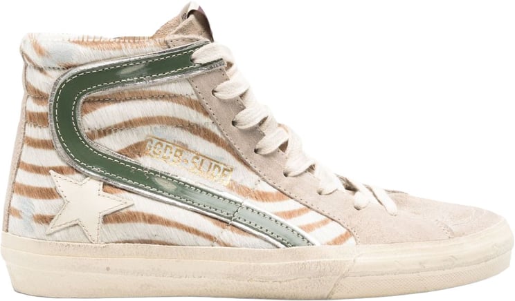 Golden Goose Sneakers White/Brown/Green