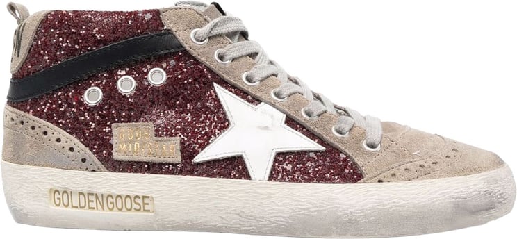 Golden Goose Sneakers Dark Red/Taupe/White/Black