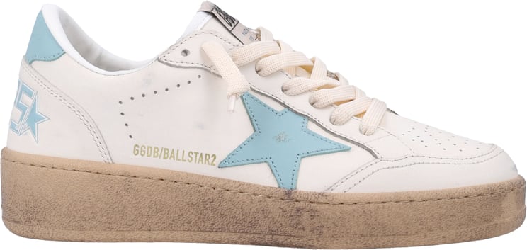Golden Goose Ballstar 2 White/Aquamarine