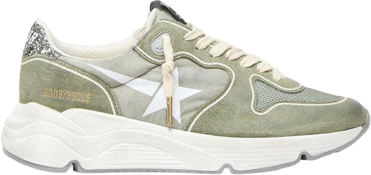Golden Goose Sneakers Green/Silver