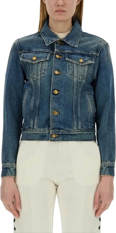 Golden Goose Blue Cotton Jacket
