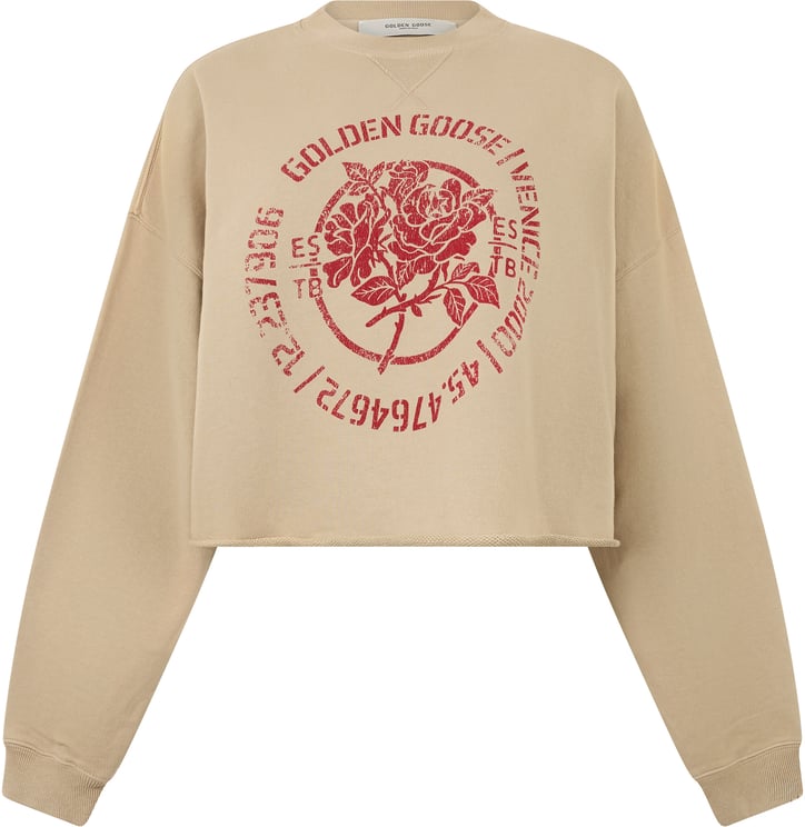 Golden Goose Cropped sweatshirt in cotton