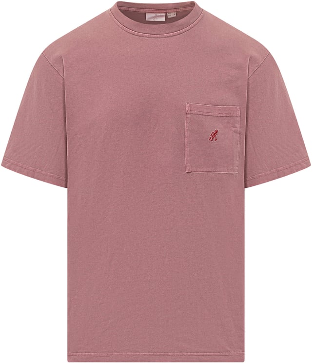 Gramicci T-shirt Pigment con Tasca e Logo