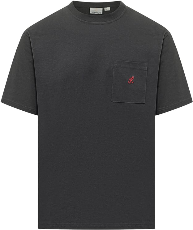 Gramicci T-shirt con Tasca e Logo Ricamato