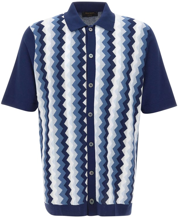 Gran Sasso Shirts Blue