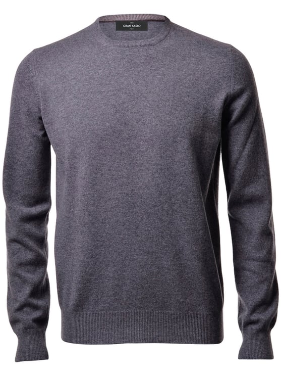 Gran Sasso Heathered Cashmere Crew Neck Sweater