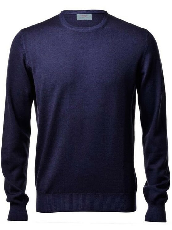 Gran Sasso Fine Knit Crew Neck Sweater In Premium Wool