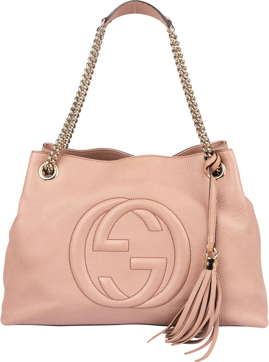 Gucci Gucci Leather Soho Chain Tote Shoulder Bag