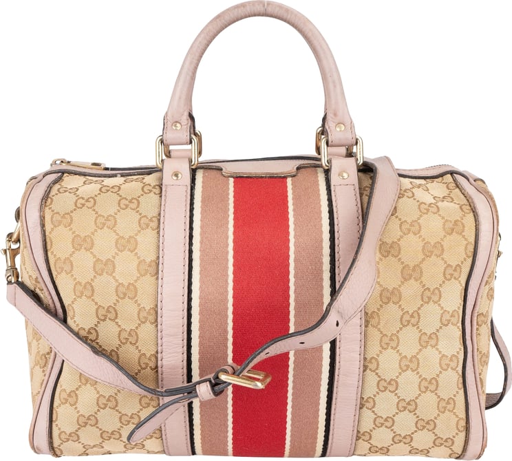 Gucci Gucci Monogram GG Canvas Boston Handbag