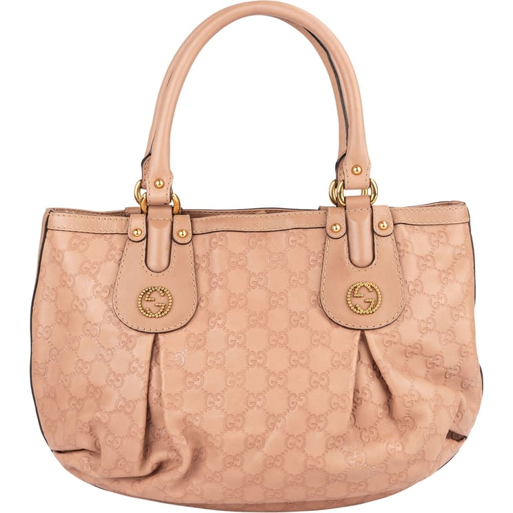 Gucci Gucci Leather GG Monogram Scarlet Handbag