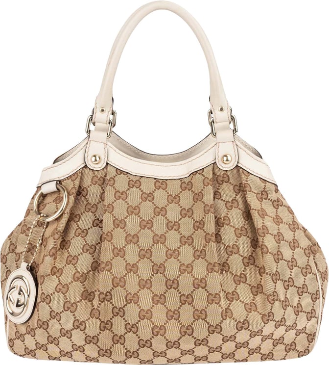 Gucci Gucci Monogram GG Canvas Sukey Hobo Handbag