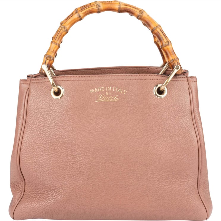 Gucci Gucci Leather Bamboo Handbag