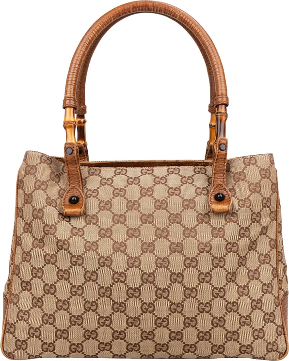 Gucci Gucci Monogram GG Bamboo Handbag