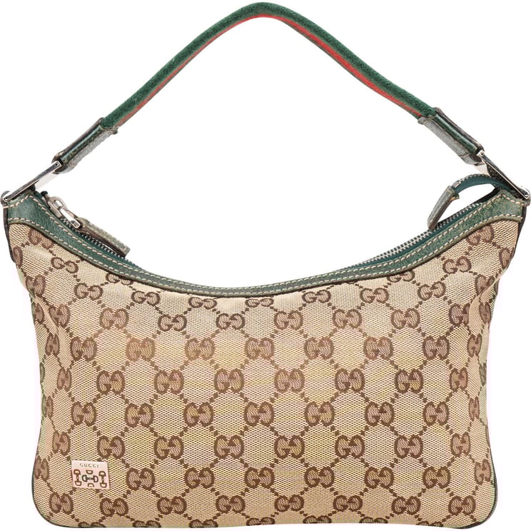 Gucci Gucci Monogram GG Web Sherry Line Handbag