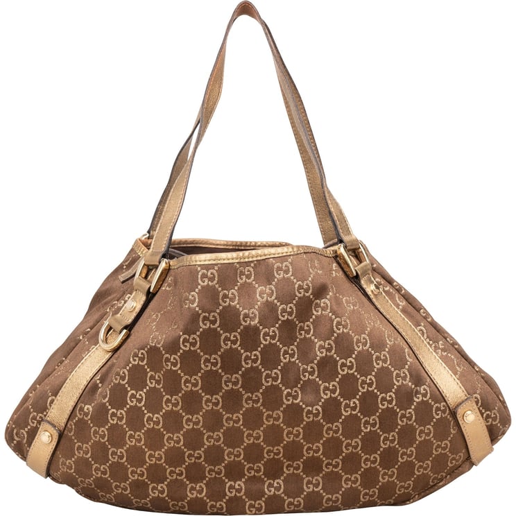Gucci Gucci Monogram GG Metallic Abbey Hobo Shoulder Bag