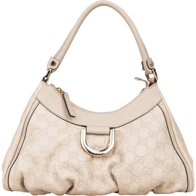 Gucci Gucci Leather Monogram Abbey Handbag