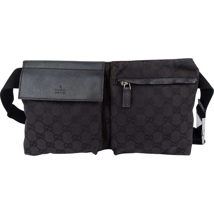Gucci Gucci Black GG Monogram Crossbody Baumbag