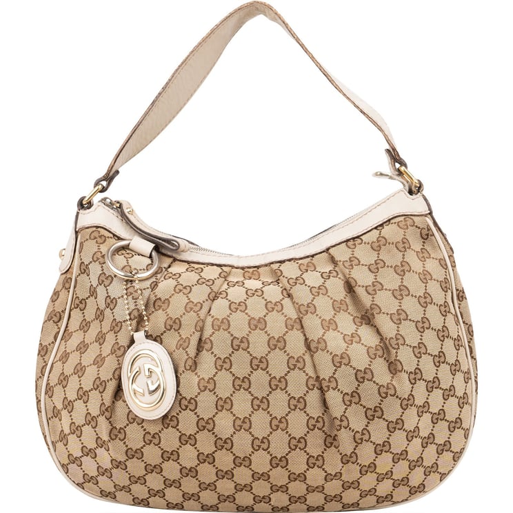 Gucci Gucci Monogram GG Sukey Hobo Shoulder Bag