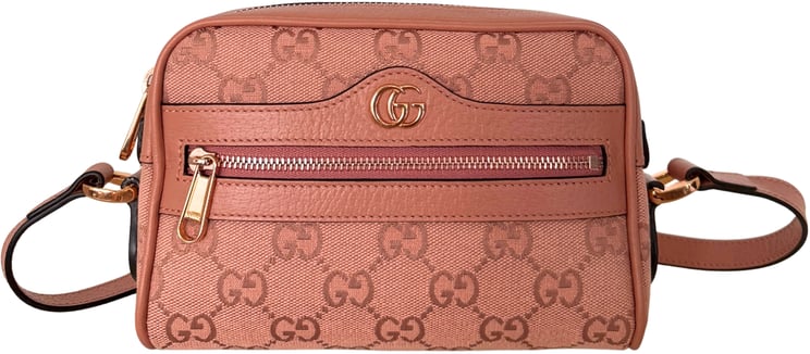 Gucci Gucci Ophidia Mini Bag Canvas Pink / neuwertig