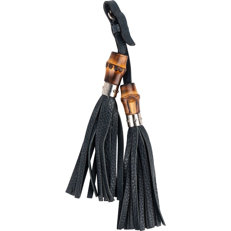 Gucci Gucci Leather Bamboo Tassel Bag Charm
