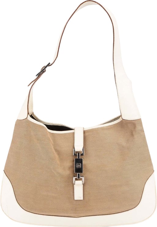 Gucci Gucci Canvas and Leather Jackie Shoulder Bag
