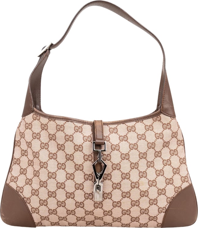 Gucci Gucci Monogram GG Canvas Jackie Shoulder Bag
