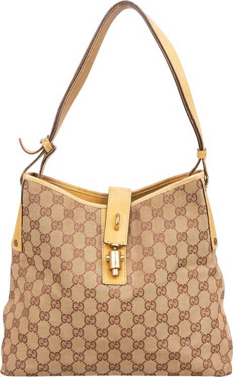 Gucci Gucci Monogram GG Canvas Jackie Clip Shoulder Bag