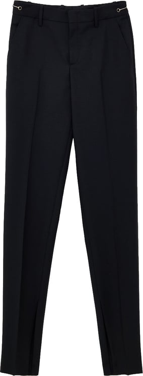 Gucci Black Tailored Trousers with Gucci Metallic Detail