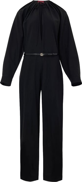 Gucci Black Tracksuit Dress with Gucci Belt