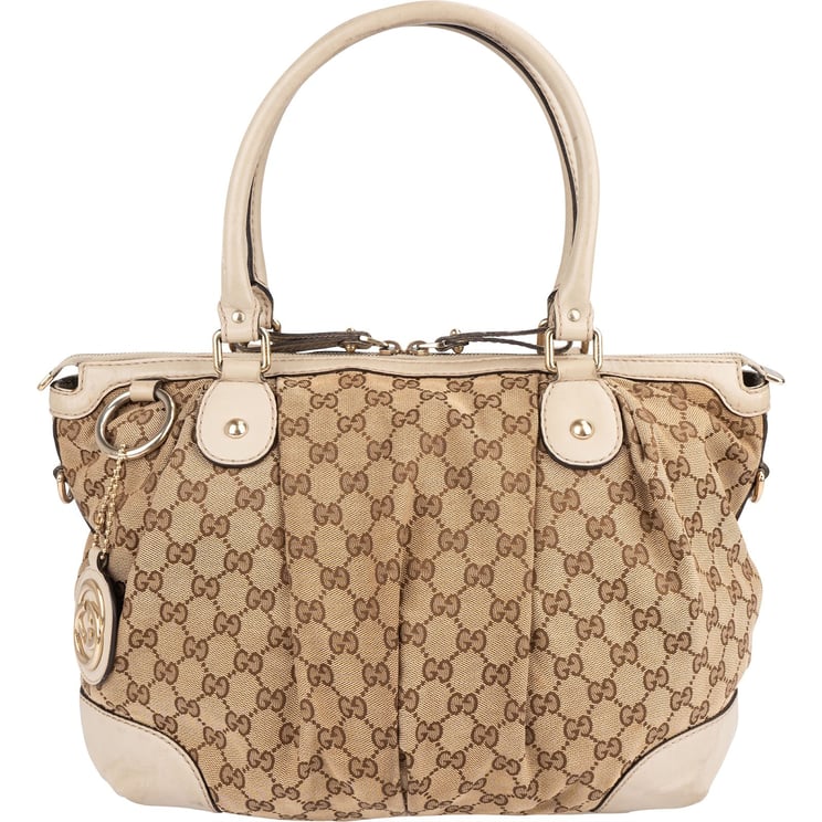 Gucci Gucci Monogram GG Sukey Tote Handbag