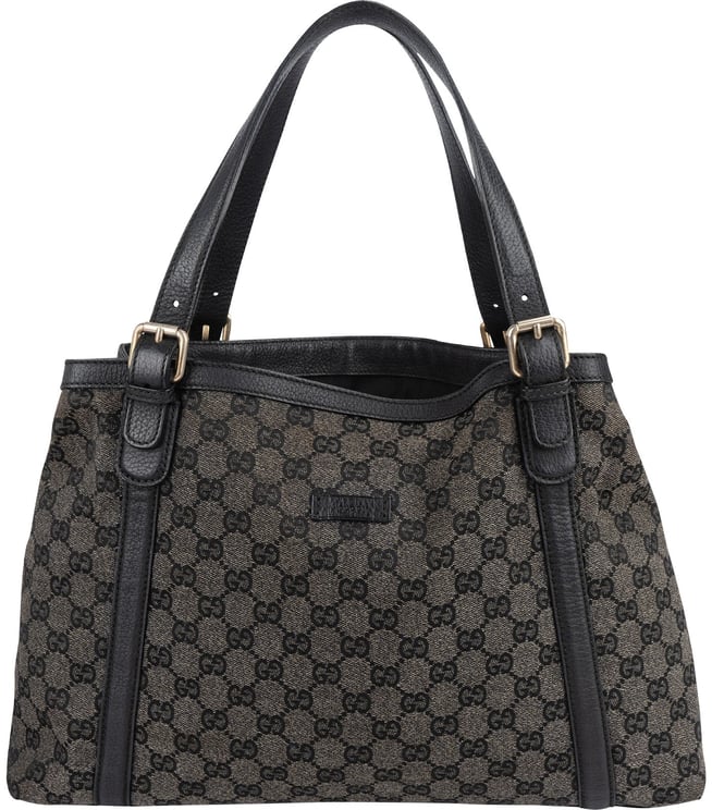Gucci Gucci Monogram GG Buckle Tote Shoulder Bag