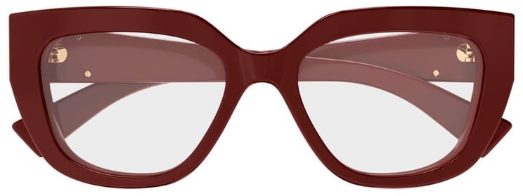 Gucci Gg1847O Emblem Line Bordeaux Acetate Cat-Eye Sunglasses