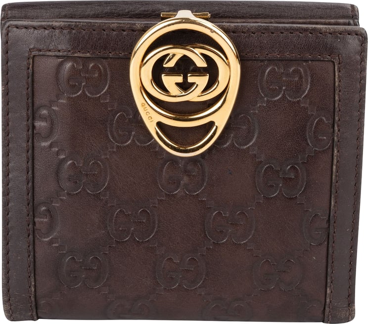 Gucci Gucci Guccissima Leather Interlocking GG Wallet