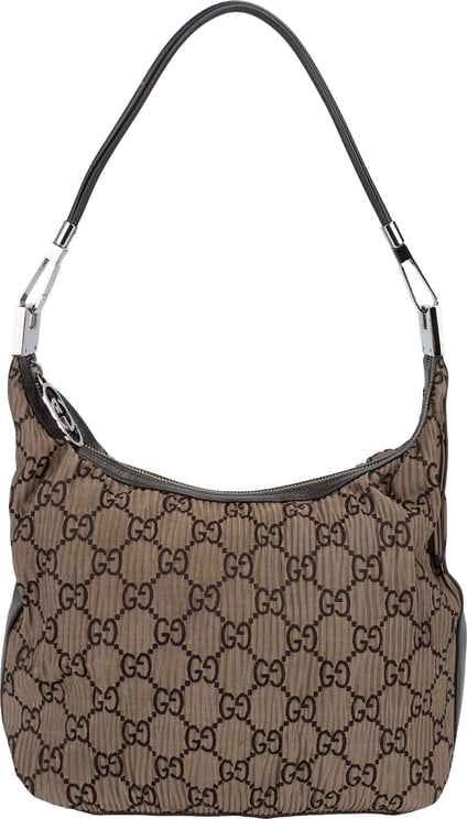 Gucci Gucci Monogram GG Quilted Canvas Hobo Shoulder Bag