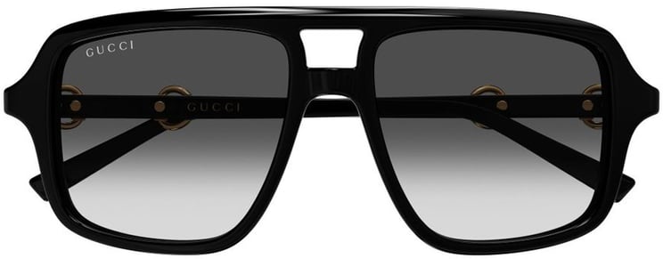 Gucci GG2052S 007 Black Grey Sunglasses