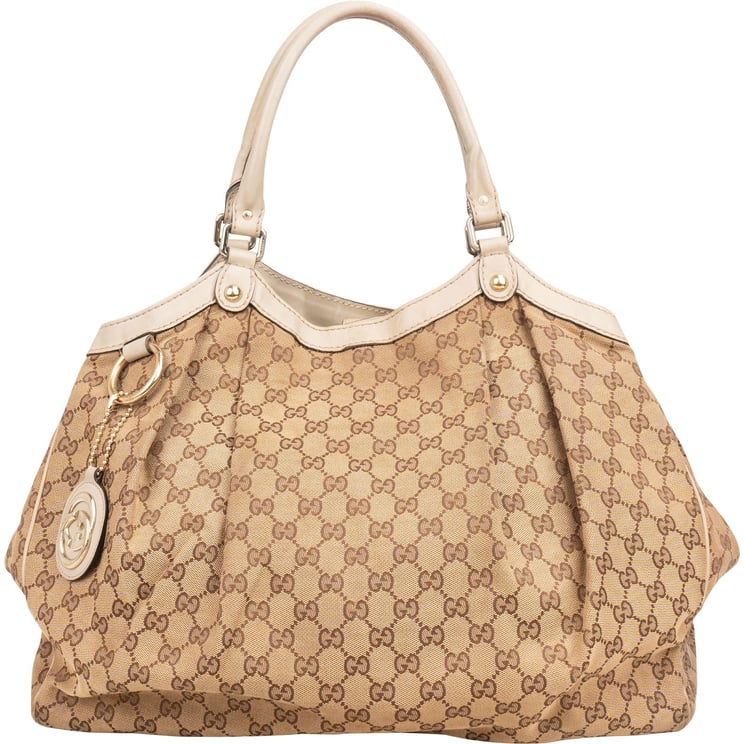 Gucci Gucci Monogram GG Canvas Sukey Hobo Handbag