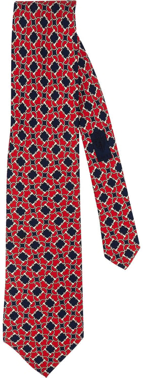 Gucci Gucci Horsebit Pattern Silk Tie Krawatte