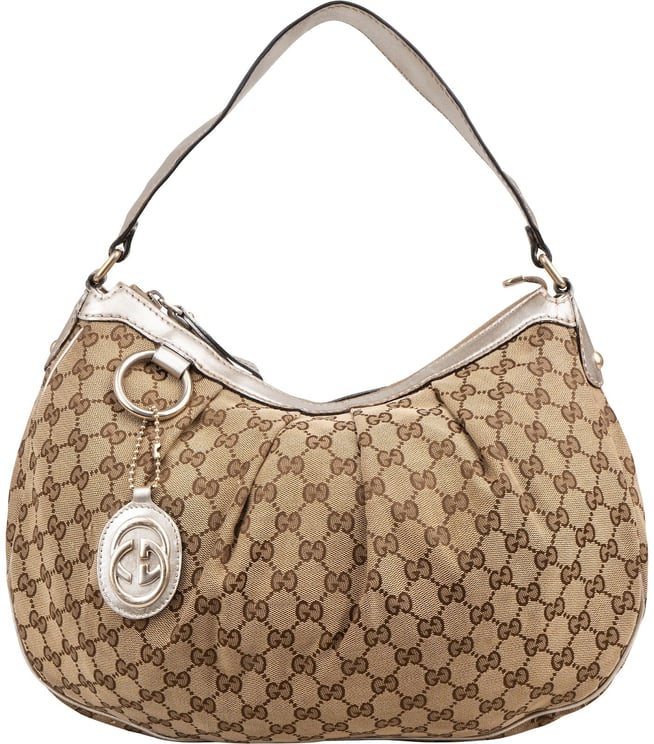 Gucci Gucci Monogram GG Canvas Sukey Hobo Shoulder Bag