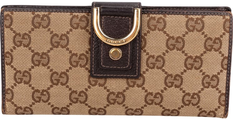 Gucci Gucci Monogram GG Canvas Abbey D-Ring Continental Wallet