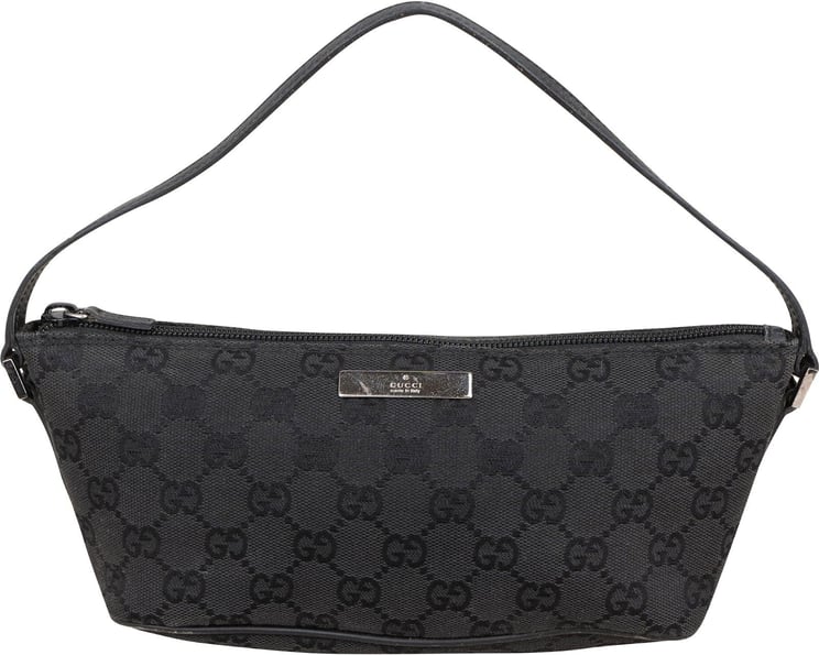 Gucci Gucci Monogram GG Canvas Pochette Boat Handbag
