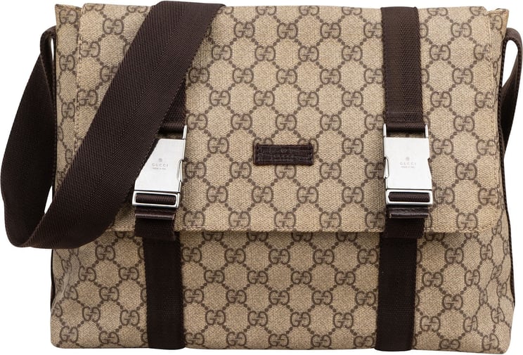 Gucci Gucci Monogram GG Supreme Canvas Messenger Crossbody Bag