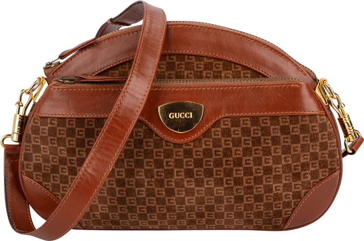 Gucci Gucci Suede Micro G Crossbody Bag