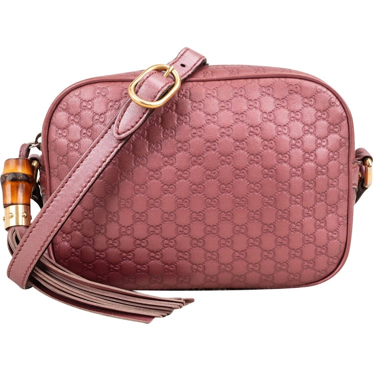 Gucci Gucci Guccissima Leather Bamboo Tassel Soho Crossbody Bag