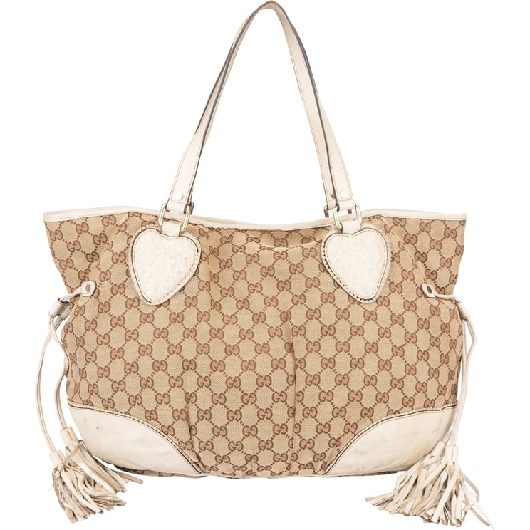 Gucci Gucci GG Monogram Twin Heart Handbag
