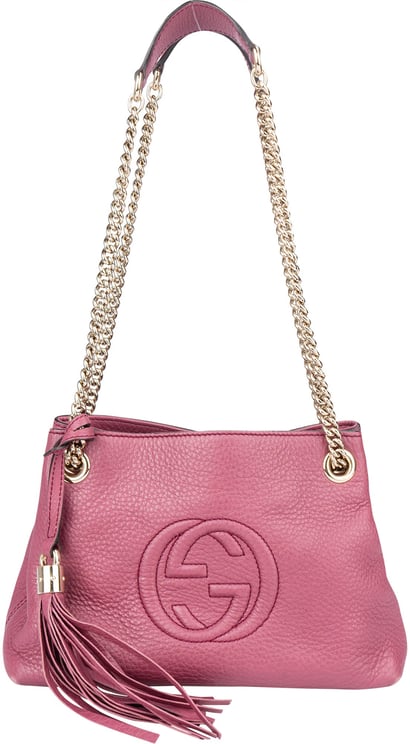 Gucci Gucci Leather GG Soho Crossbody Bag