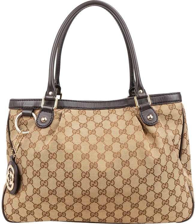 Gucci Gucci Monogram GG Canvas Sukey Tote Shoulder Bag