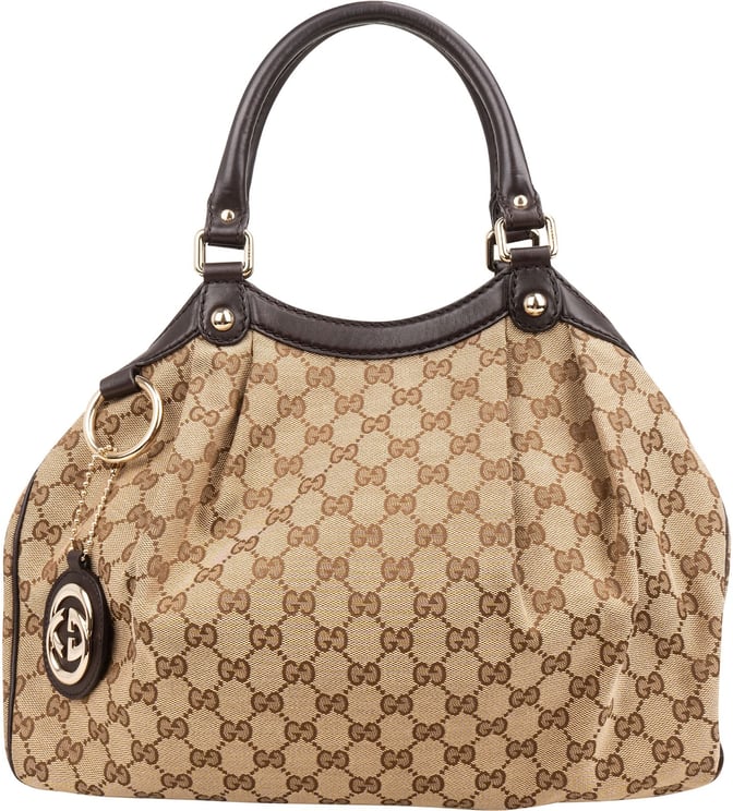 Gucci Gucci Monogram GG Canvas Sukey Handbag