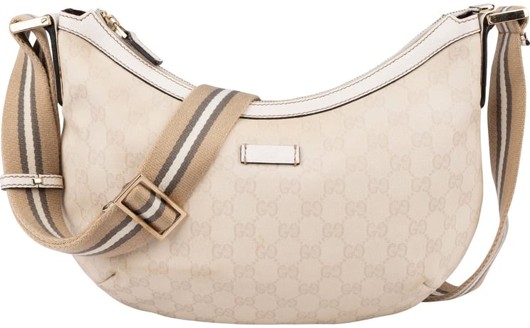 Gucci Gucci Monogram GG Canvas Hobo Crossbody Bag