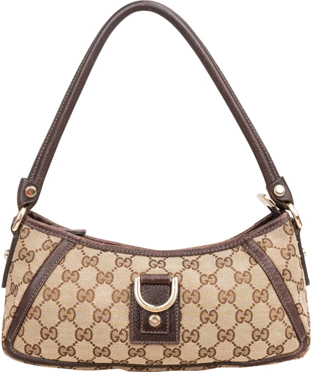 Gucci Gucci Monogram GG Canvas Abbey D-Ring Pochette Shoulder Bag