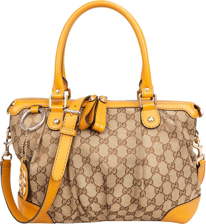 Gucci Gucci Monogram GG Canvas Sukey Handbag